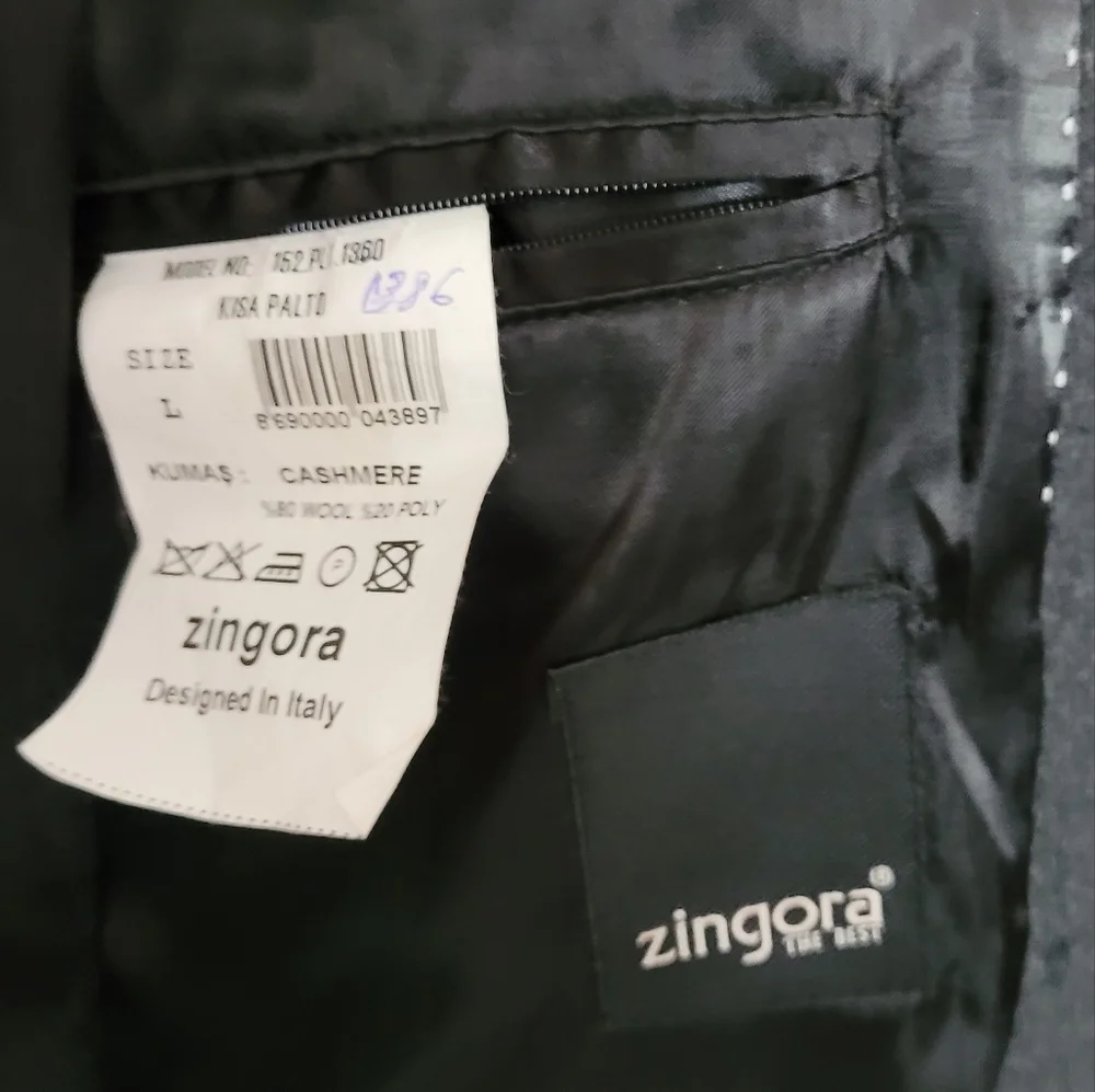Zingora Cashmere Men's Coat Jacket - Picture 14 of 14